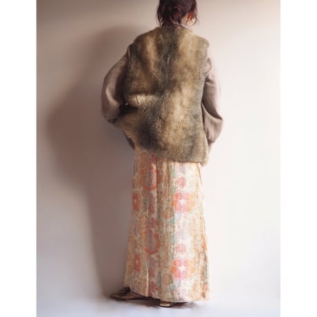 70s "Country Pacer" faux fur vest