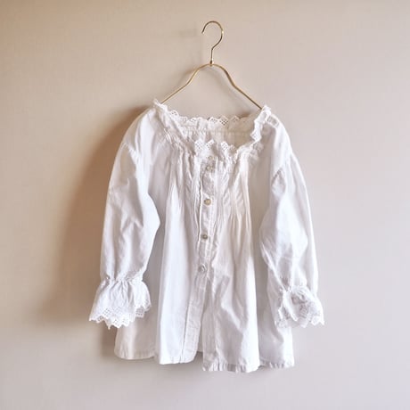 antique cotton lace night jacket
