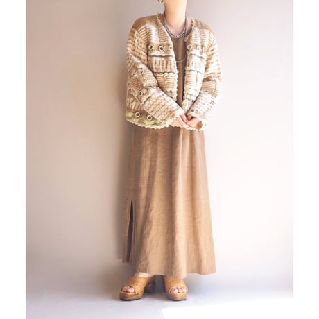 "Coldwater Creek" jute woven design jacket