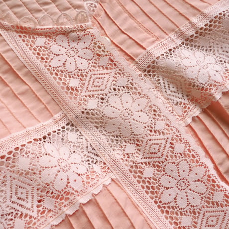 vintage peach mexican lace jacket