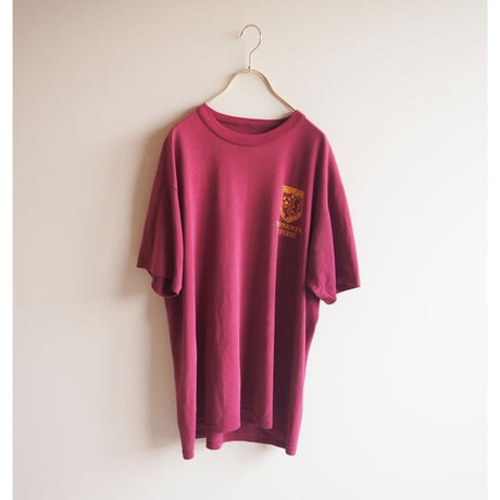 vintage bordeaux oversized print t-shirts