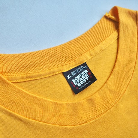 90s "Screen Stars"  Alpha Beta print t-shirts (YE)