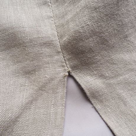 vintage linen back design maxi dress