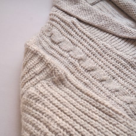vintage oversized cable cardigan