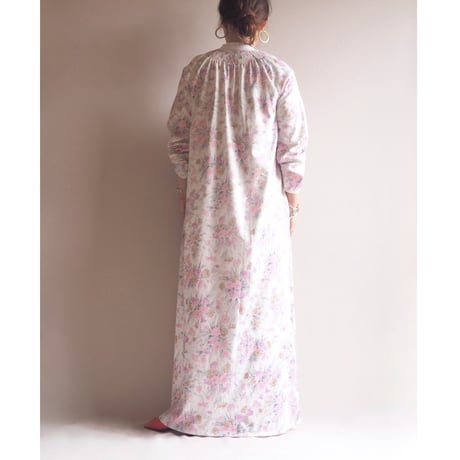 70s floral house maxi dress