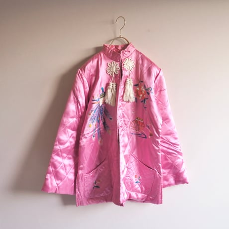 50〜60s "YAMATO Co." chinese embroidered quilt jacket