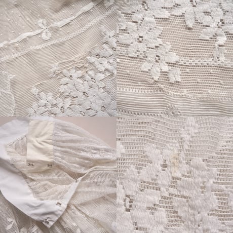 70〜80s lace tiered maxi skirt