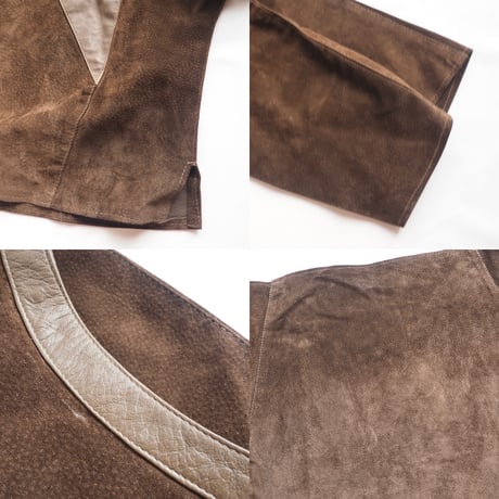 vintage leather switching tops