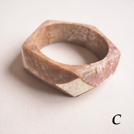 vintage various shell bangle