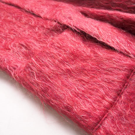60〜70s "Andrew Stewart" wool × mohair coat (red)