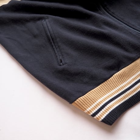 80s "NIKE" beige × black track jacket