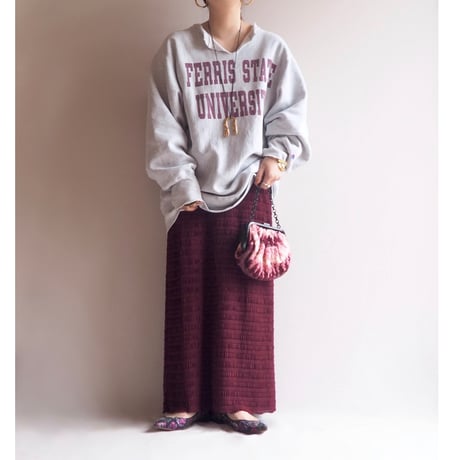 90s champion reverse weave damage college sweat