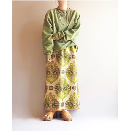 70s Germany fabric remake maxi skirt