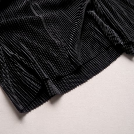 vintage black pleated maxi dress