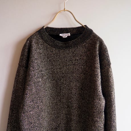 vintage cropped metallic sweater