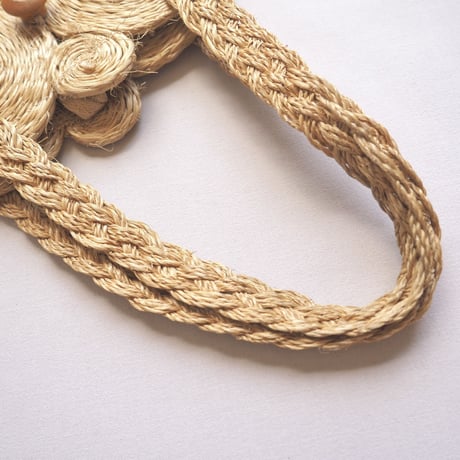vintage raffia circle  bag