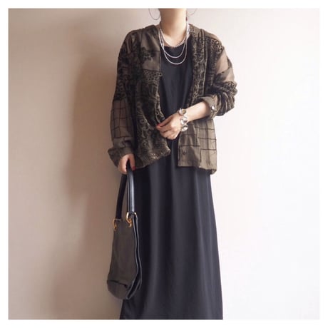 "Coldwater Creek" botanical velvet sheer blouse