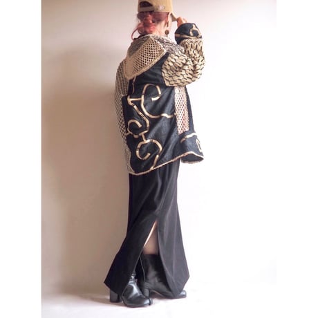vintage "Sandy Starkman" jute art jacket