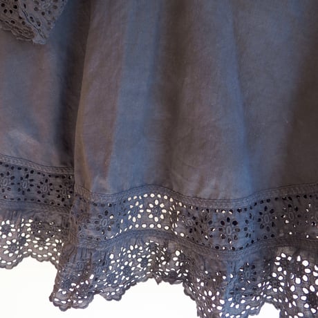 antique cotton lace collar cape