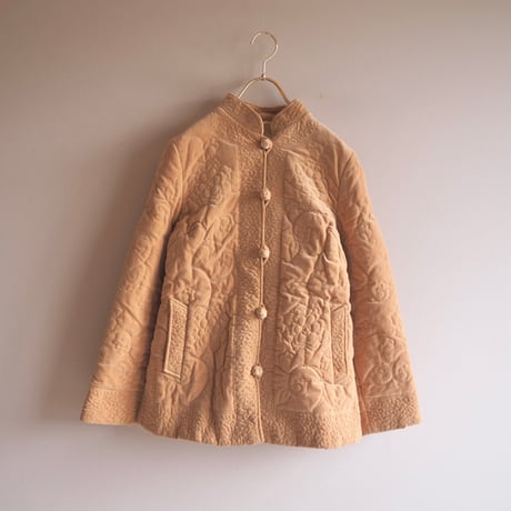 vintage floral quilted jacket