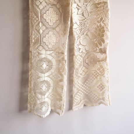 original remake patchwork lace pants (D)