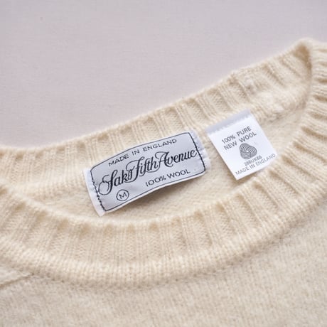 "Saks Fifth Avenue" made in England wool sweater
