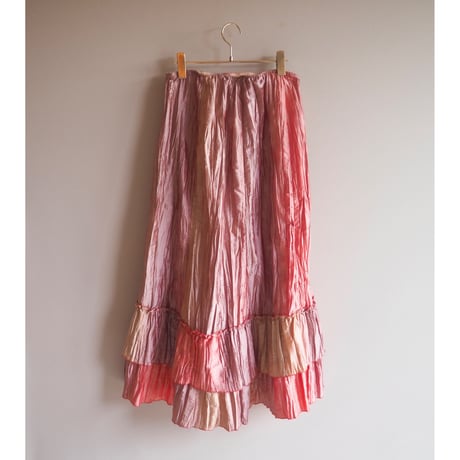 vintage iridescent gradation maxi skirt