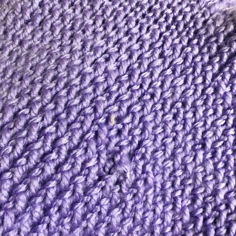 60〜70s  hand knitted balloon sleeve cardigan