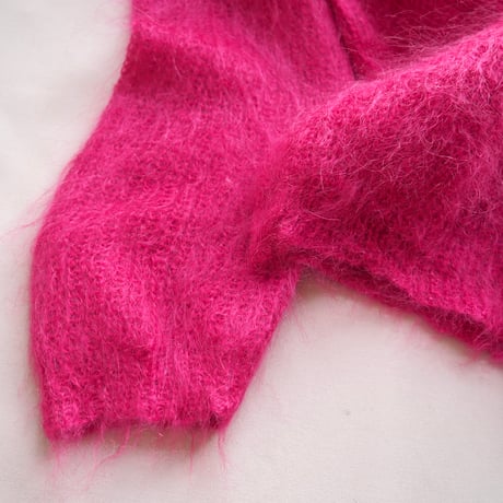 "Rafaella" oversized mohair sweater (vivid pink)