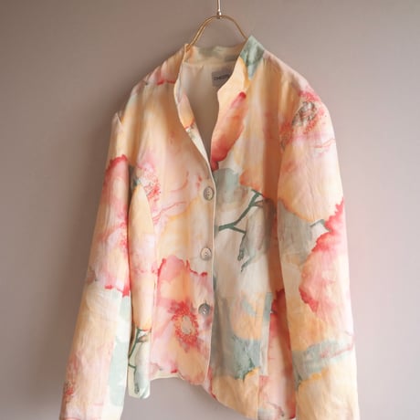 "Chico's" watercolor floral jacket