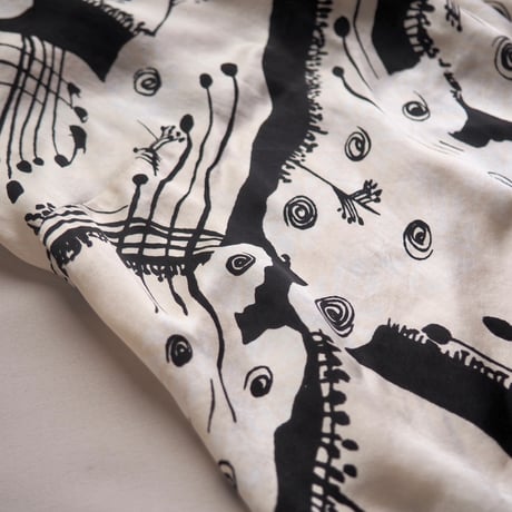 vintage silk abstract print sleeveless tops