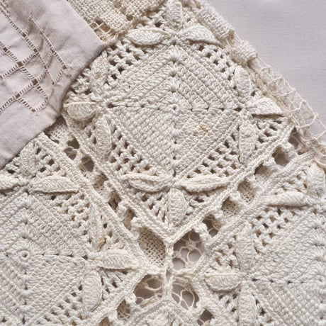 original remake lace patchwork maxi skirt 【B】