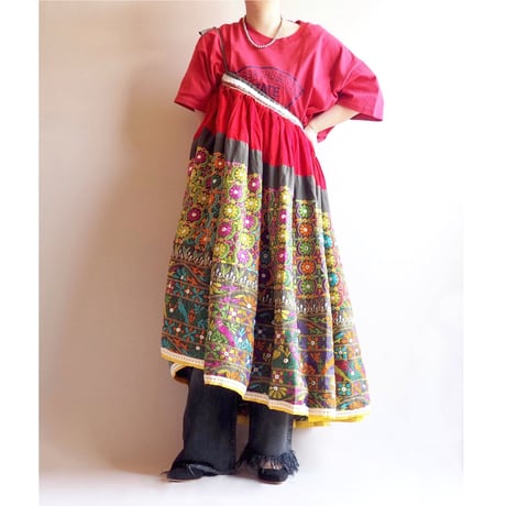 vintage embroidered banjara skirt