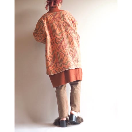 vintage abstract oversized texture jacket