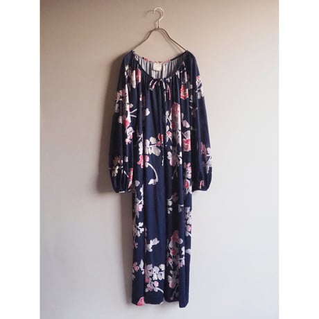 70s "Le Voy's" floral house maxi dress