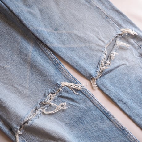 90s made in USA Levi's 501 damage denim pants
