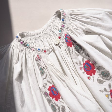 vintage ukrainian embroidered midi dress