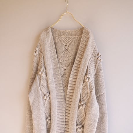 vintage popcorn oversized cardigan