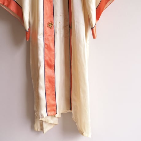 40s dragon embroidered silk robe
