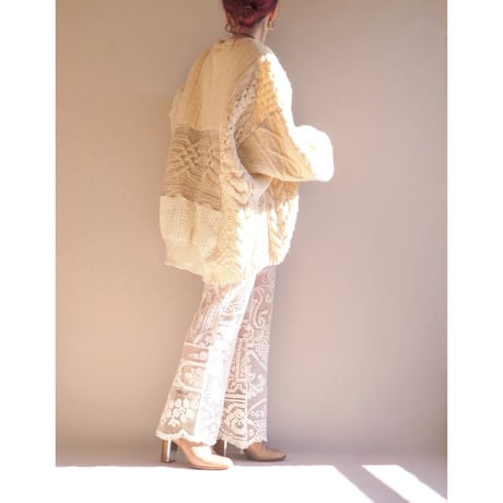 original remake patchwork lace pants (C)