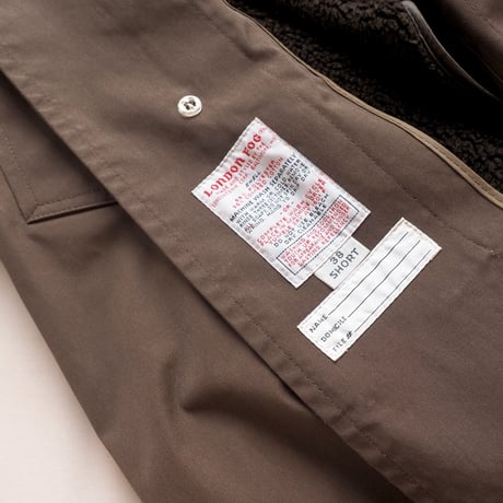 80s〜 "London fog" brown balmacaan coat