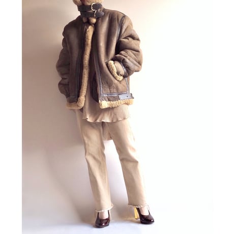 80s "SCHOTT" B-3 type flight jacket