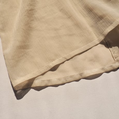 70s made in Ireland sheer ruffle blouse