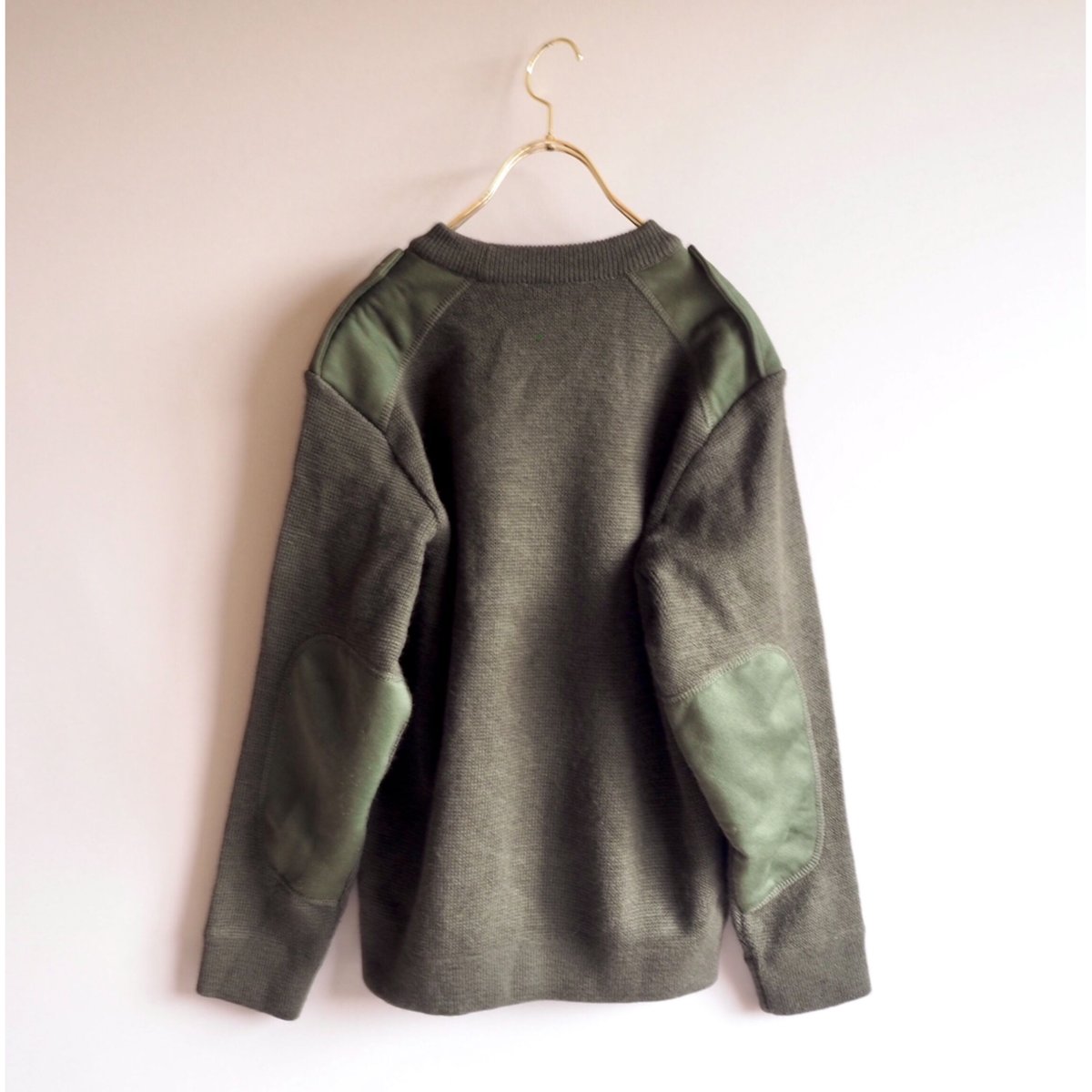 ✨セントジェームス✨90s★ヴィンテージ★フランス軍★コマンドセーター★グリーン MILITARY 実物 USED フランス軍 コマンドセーター SAINT JAMES
