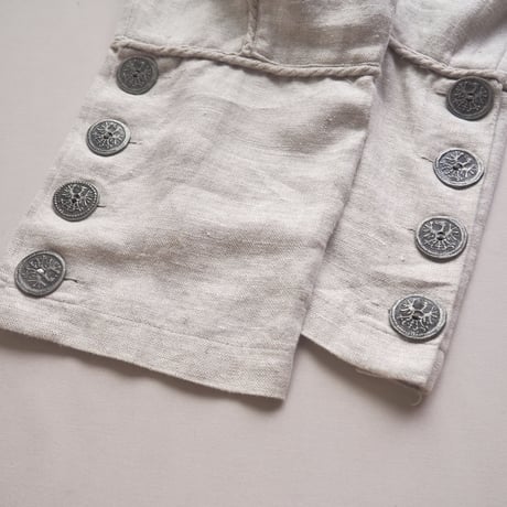 vintage folk linen design pants