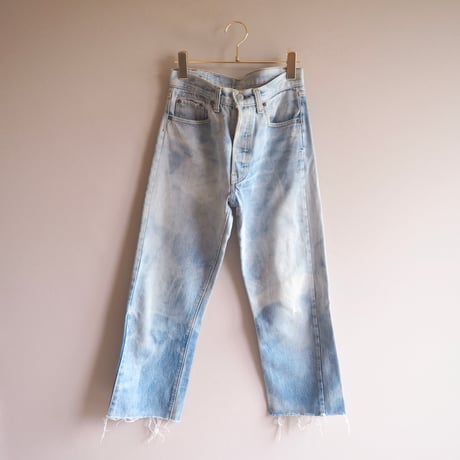 80s made in USA Levi's 501 bleach denim pants