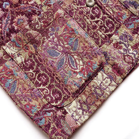 "Studio Works" floral tapestry jacket