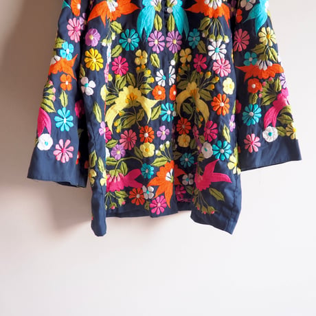 70s〜 floral embroidered jacket