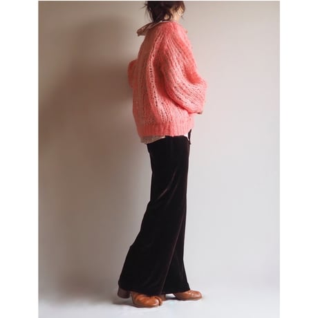 vintage low gauge fuzzy sweater
