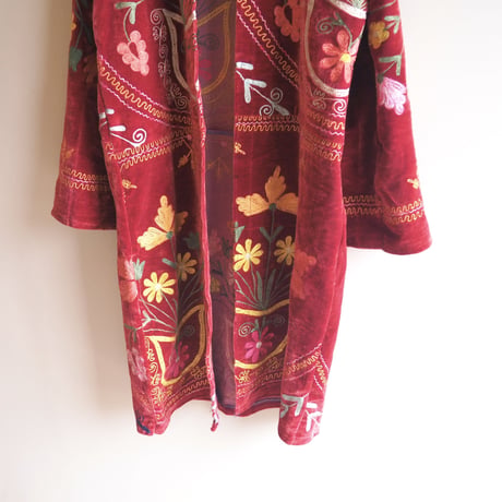 vintage suzani embroidered robe